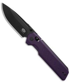 Critical Strike X504 Slide Lock Knife Purple G-10 (3.4" Black)