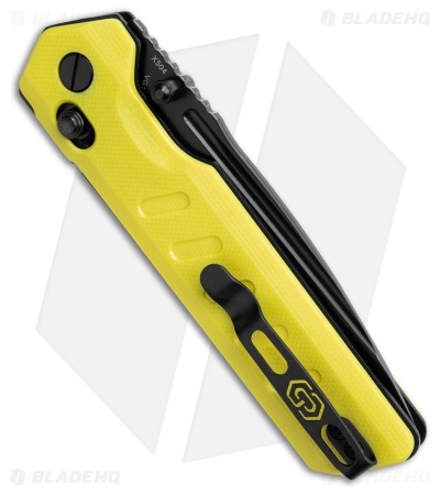 Critical Strike X504 Slide Lock Knife Yellow G-10 (3.4" Black)