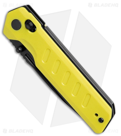 Critical Strike X504 Slide Lock Knife Yellow G-10 (3.4" Black)