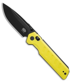 Critical Strike X504 Slide Lock Knife Yellow G-10 (3.4" Black)