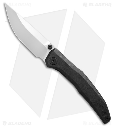 Custom Knife Factory TNT Framelock Crystalized Black Titanium (3.625" Two-Tone)