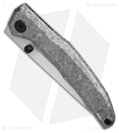 Custom Knife Factory TNT Framelock Crystalized Gray Titanium (3.625" Two-Tone)