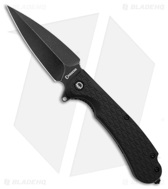Daggerr Knives Urban2 Liner Lock Knife Black FRN (3.5" Black)