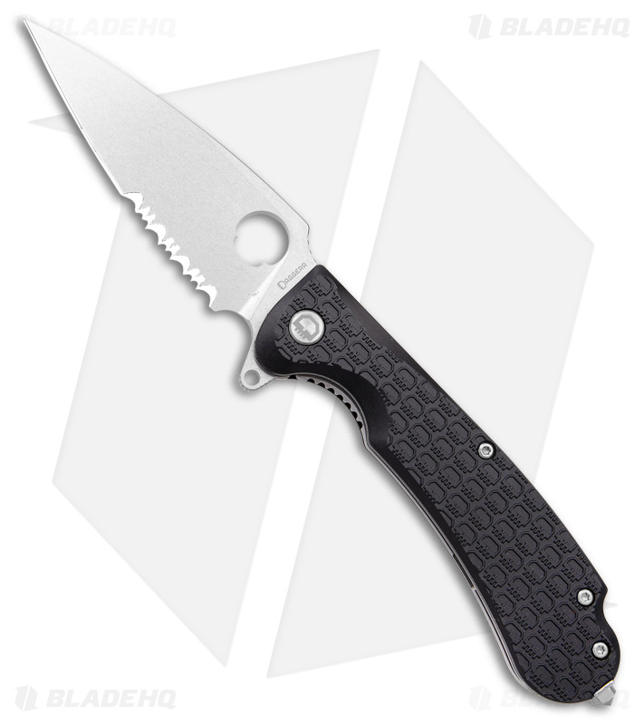 Daggerr Knives Resident Liner Lock Knife Black FRN (3.5" Stonewash)