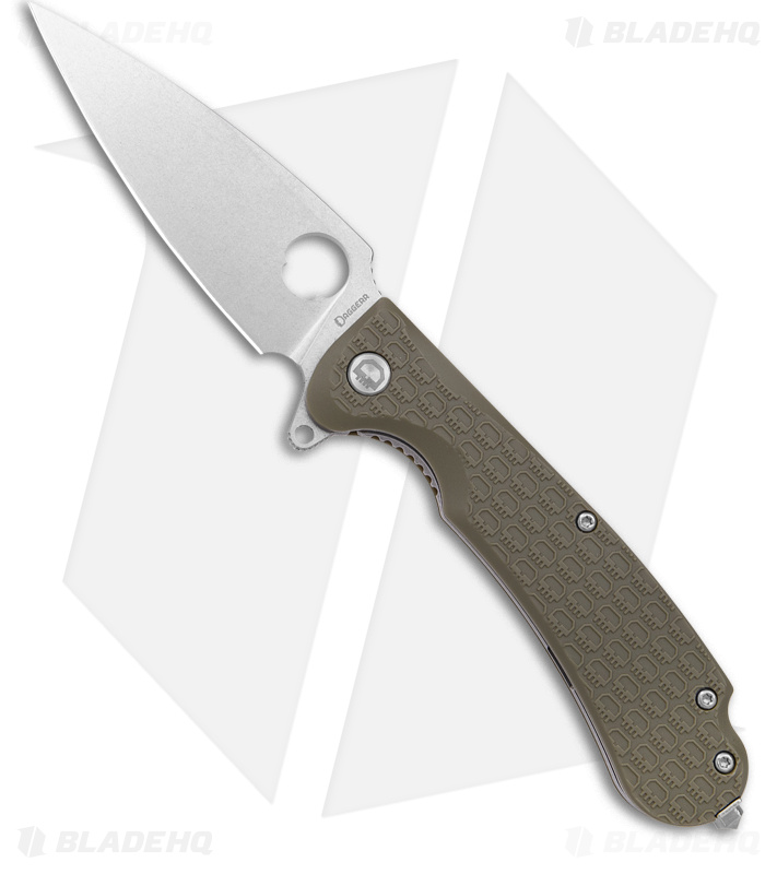 Daggerr Knives Resident Liner Lock Knife Olive FRN (3.5" Stonewash)