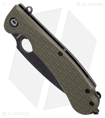 Daggerr Knives Resident Liner Lock Knife Olive Green FRN (3.5" Black) 