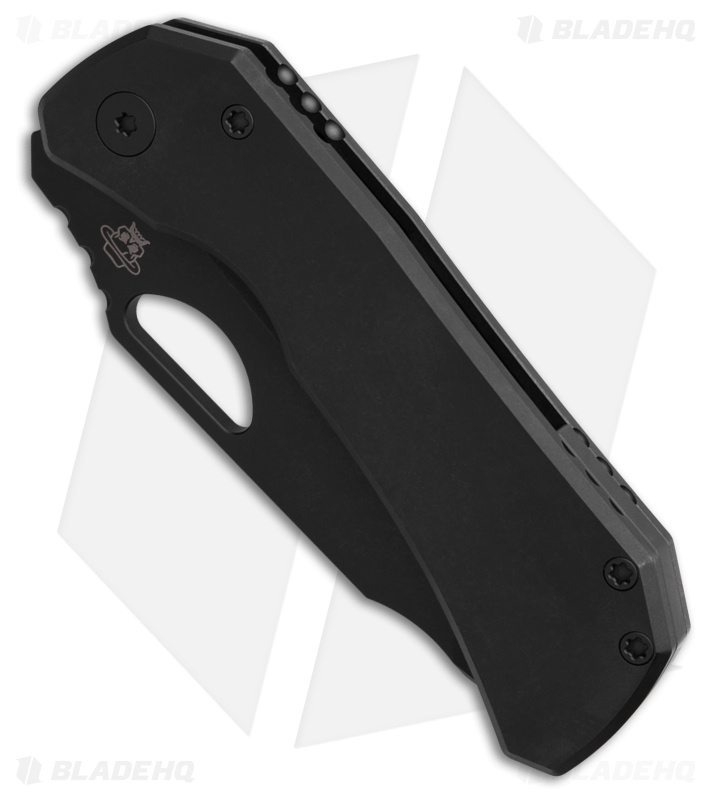 Deadman Design Co. Elixir Frame Lock Knife Blackwash Titanium (3.25" DLC SW)