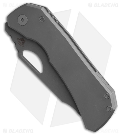 Deadman Design Co. Elixir Frame Lock Knife Darkwashed Titanium (3.25" Darkwash)