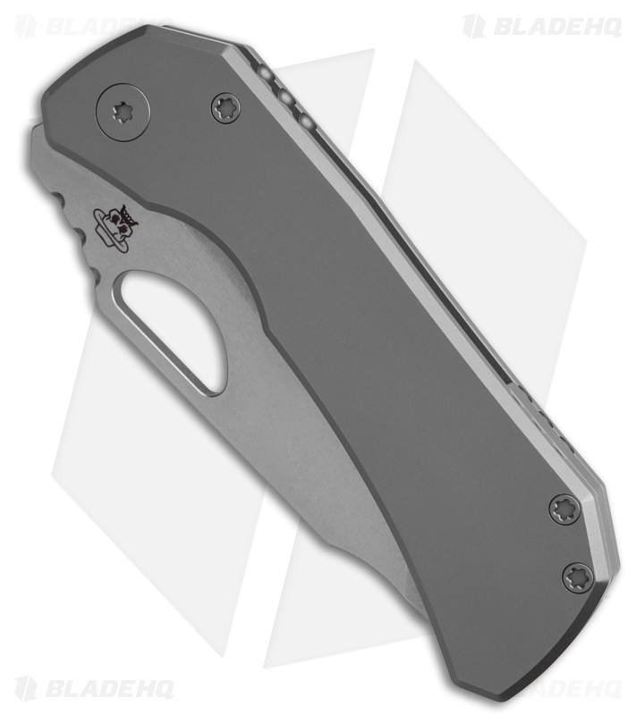 Deadman Design Co. Elixir Frame Lock Knife Sandblasted Titanium (3.25" Satin/SW)