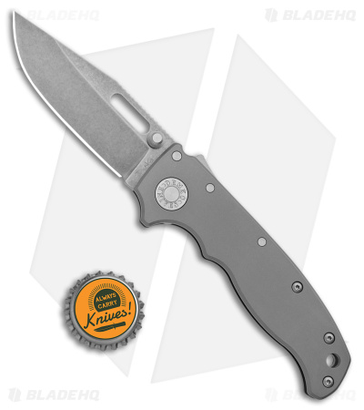 Demko Knives AD20.5 Clip Point Shark-Lock Knife BB Titanium (3.2" SW 3V)