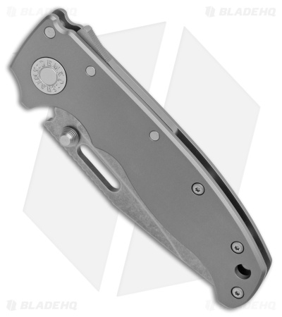 Demko Knives AD20.5 Clip Point Shark-Lock Knife BB Titanium (3.2" SW 3V)