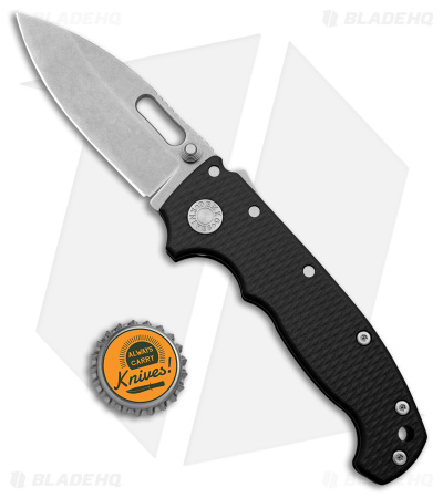 Demko Knives MG AD20S Slicer Shark-Lock Knife Black G-10 (3.6" Stonewash M4)