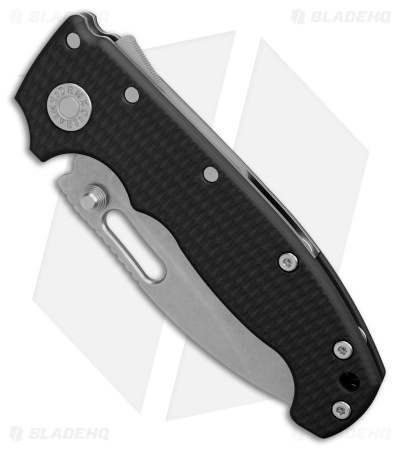 Demko Knives MG AD20S Slicer Shark-Lock Knife Black G-10 (3.6" Stonewash M4)
