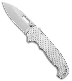 Demko Knives MG AD20S Slicer Shark Knife - Textured Titanium