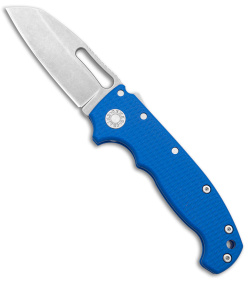 Demko Knives MG AD20S SSF Shark-Lock Knife Blue G-10 (3.6" Stonewash M4)