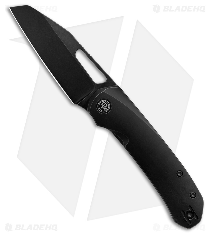 Divo Knives Buzz Liner Lock Knife Blackwashed Titanium (3.3" BW)