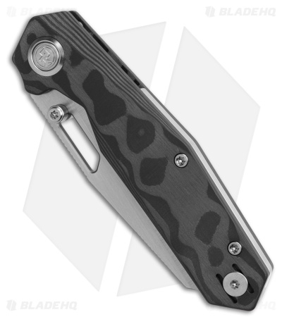 Divo Knives SmallBoy Liner Lock Knife Black Pearl CamoCarbon (3" Satin S90V)