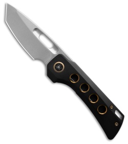 EMPEDC Nymble Frame Lock Knife Speedholes Black Titanium (3" Stonewash)