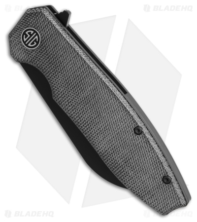 Eikonic + Sig Sauer Karak Liner Lock Knife Dark Black Micarta (3.25" Black DLC)