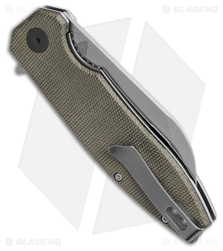 Eikonic + Sig Sauer Karak Liner Lock Knife Green Canvas Micarta (3.25" Satin)