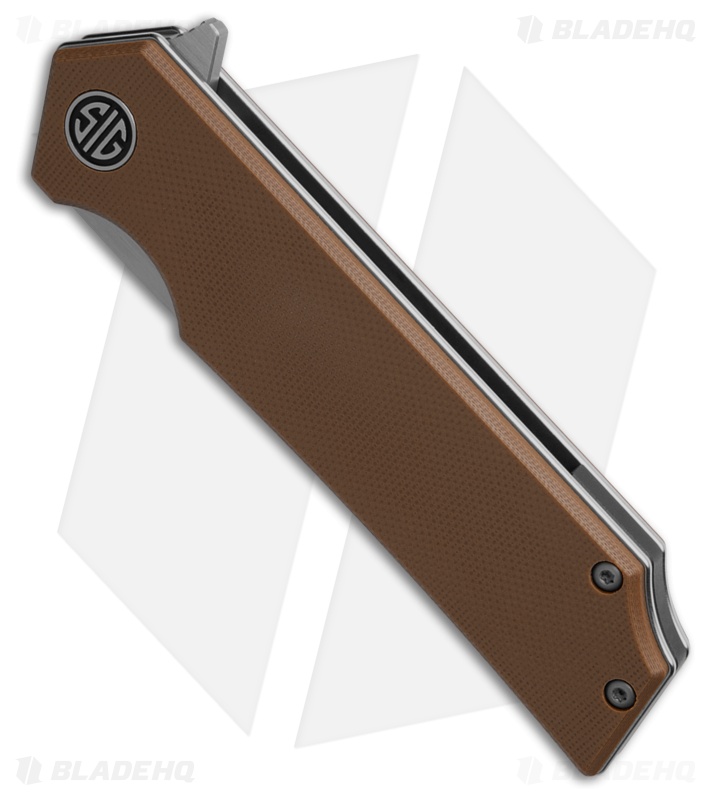 Eikonic + Sig Sauer Tsuru Liner Lock Knife Coyote Brown G-10 (3.3" Two-Tone)