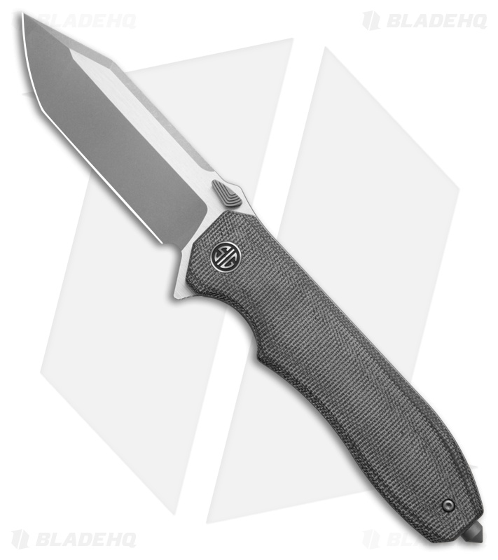 Eikonic + Sig Sauer Validus Liner Lock Knife Black Micarta (3.8" Two-Tone)