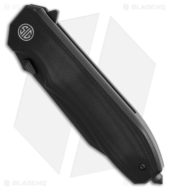 Eikonic + Sig Sauer Validus Liner Lock Knife Matte Black G-10 (3.8" Black PVD)