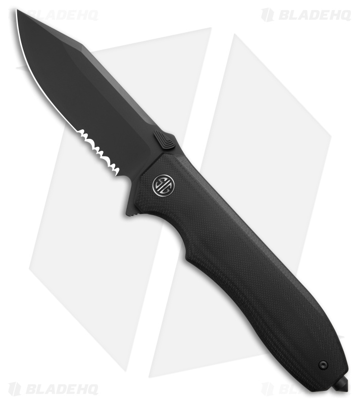 Eikonic + Sig Sauer Validus Liner Lock Knife Matte Black G-10 (3.8" PVD Serr)