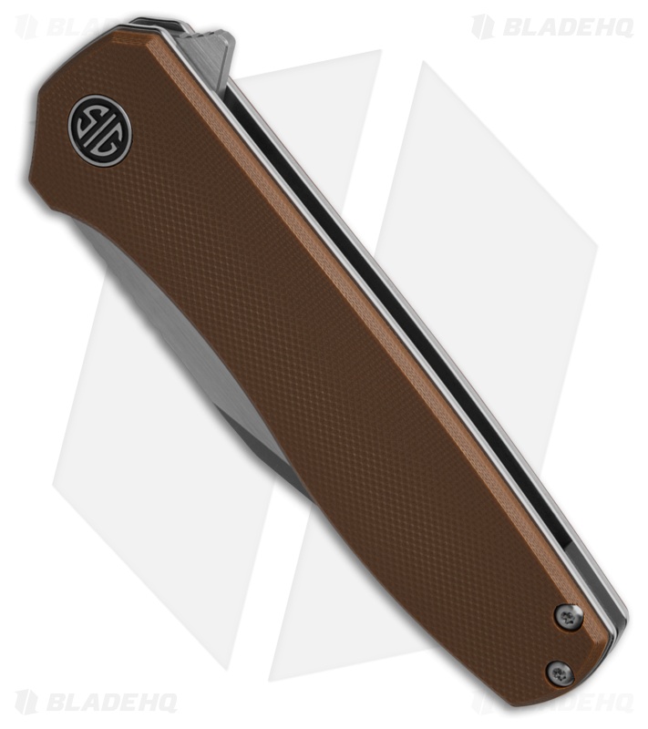 Eikonic + Sig Sauer Xiphos Liner Lock Knife Coyote Brown G-10 (3.4" Two-Tone)