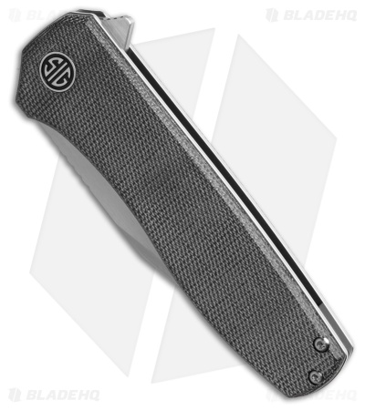 Eikonic + Sig Sauer Xiphos Liner Lock Knife Dark Black Micarta (3.4" Satin)