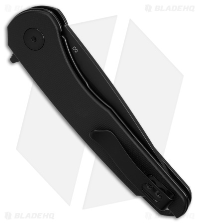Eikonic Dromas Liner Lock Folding Knife Night Black G-10 (3.25" Black SW) 