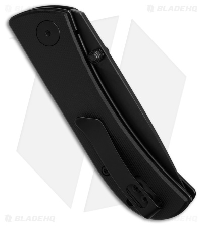 Eikonic Fairwind Liner Lock Folding Knife  Black G-10 Black(2.6" Black SW Serr) 
