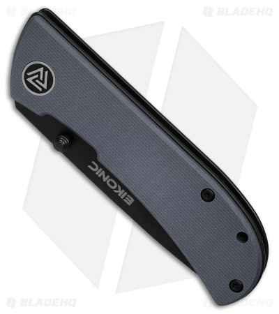 Eikonic Fairwind Liner Lock Folding Knife Steel Blue G-10 (2.6" Black SW) 