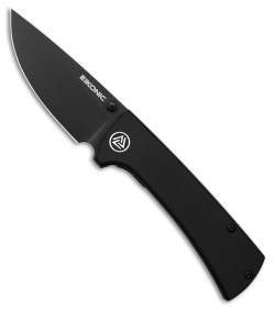 Eikonic RCK9 Liner Lock Folding Knife  Black G-10 (3" Black SW) 