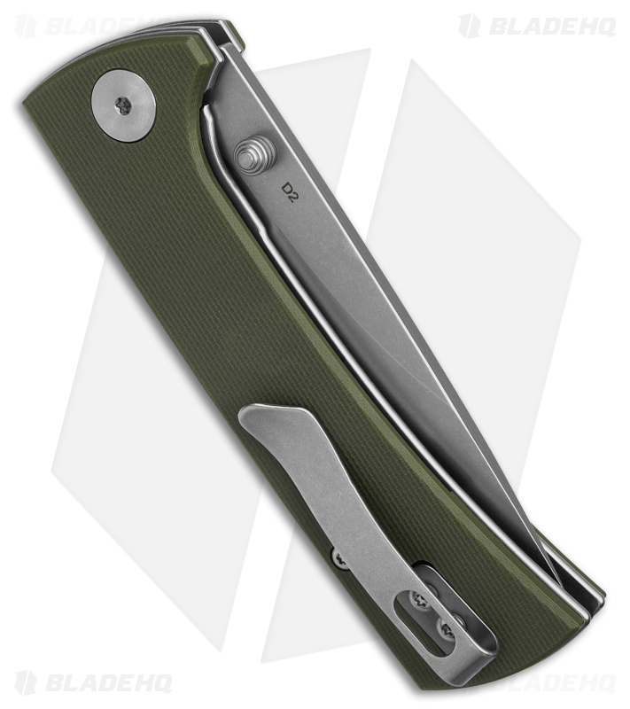 Eikonic RCK9 Liner Lock Folding Knife Olive G-10 (3" SW)