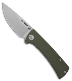 Eikonic RCK9 Liner Lock Folding Knife Olive G-10 (3" SW)