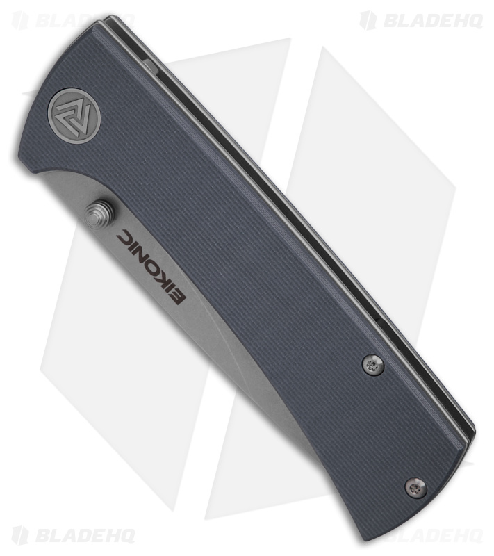Eikonic RCK9 Liner Lock Folding Knife Steel Blue G-10 (3" SW) 