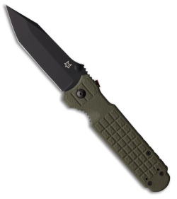 Fox Knives Predator Evolution Liner Lock Knife OD Green FRN (3.7" Black Niolox)
