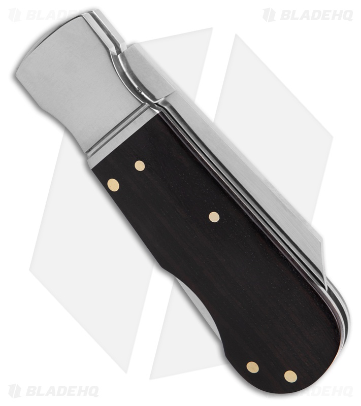 Finch Knife Co. Pretty Boy Lockback Knife Blackjack Sandalwood (2.75" Satin)