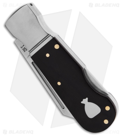 Finch Knife Co. Pretty Boy Lockback Knife Blackjack Sandalwood (2.75" Satin)