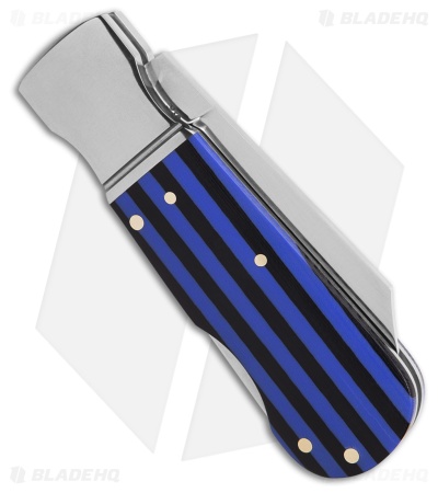 Finch Knife Co. Pretty Boy Lockback Knife Blue Note Resin/G-10 (2.75" Satin)