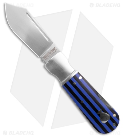 Finch Knife Co. Pretty Boy Lockback Knife Blue Note Resin/G-10 (2.75" Satin)