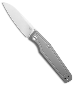 Flytanium Concourse Frame Lock Knife Blasted Titanium (3.2" Bead Blast)