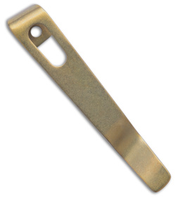 Flytanium Pocket Clip for Boker Kalashnikov - Gold Anodized Titanium