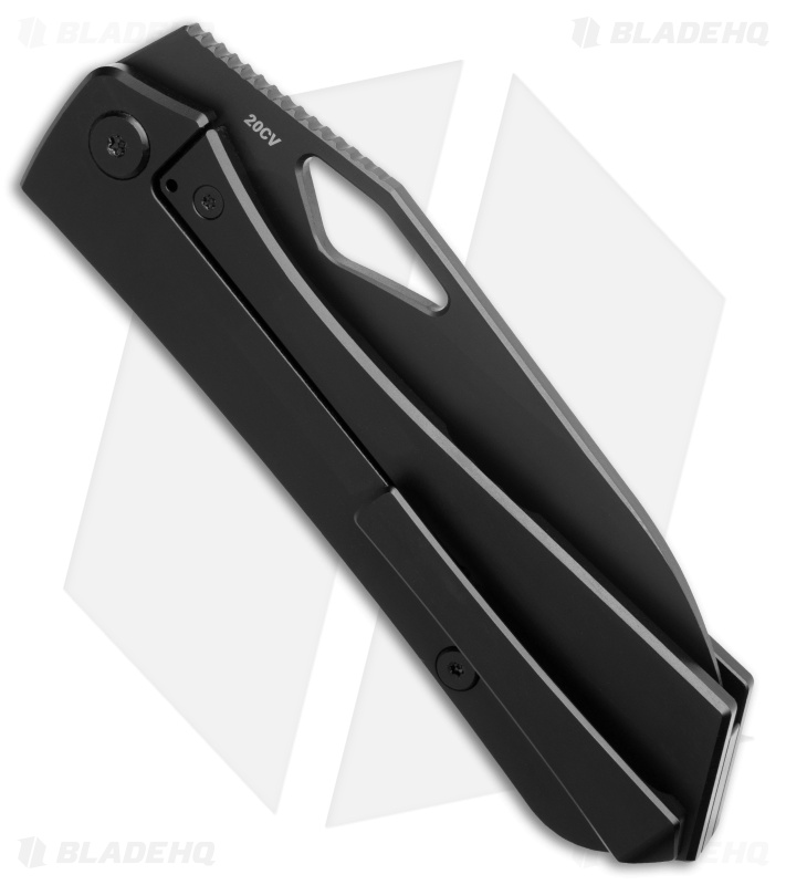 Flytanium Theory Frame Lock Knife Black Titanium (3.5" Black DLC)