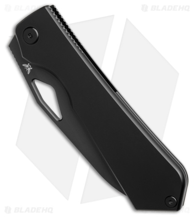 Flytanium Theory Frame Lock Knife Black Titanium (3.5" Black DLC)