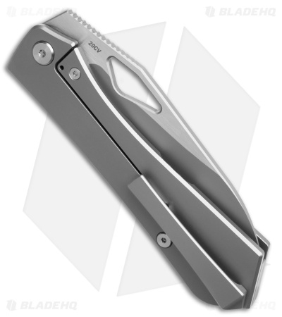 Flytanium Theory Frame Lock Knife Titanium (3.5" Satin)