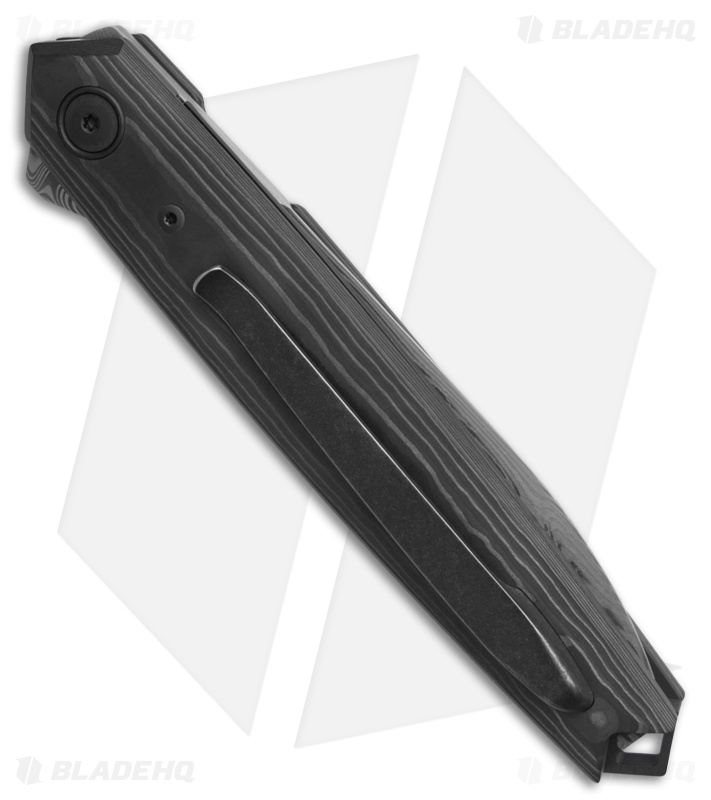 Fox Knives Pacifico Liner Lock Knife Black Camo FatCarbon (3.7" Thor Damasteel)