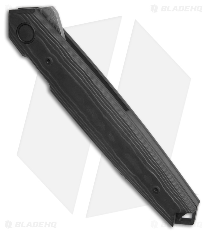 Fox Knives Pacifico Liner Lock Knife Black Camo FatCarbon (3.7" Thor Damasteel)