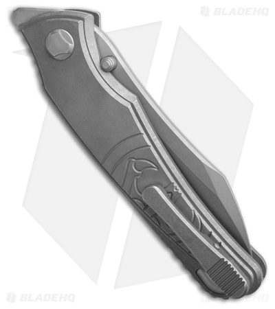G&G Hawk Custom Talon Flipper Knife Titanium - Gray